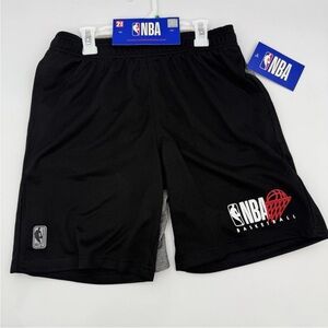 NBA, Basketball Shorts, Boys, Size 14-16, Gray, Black, 2 Piece Set, NWT